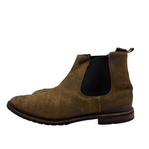 Allen Edmund Ashbury Men's Size 12 Brown Chelsea Boot Distressed